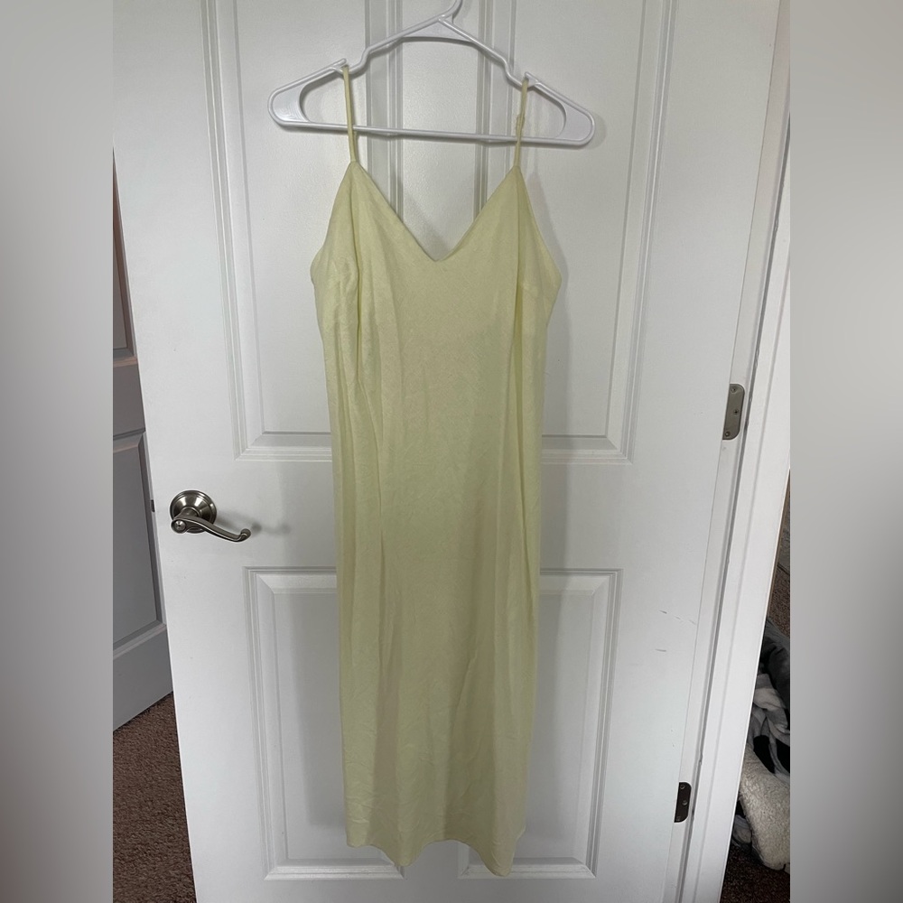 Light Yellow Slip Dress